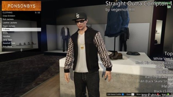 Gta5 服装レシピ ギャング ラッパー コスチューム一覧 西海岸系 グランド セフト オート5写真大好きブログ Gta5攻略情報ほか