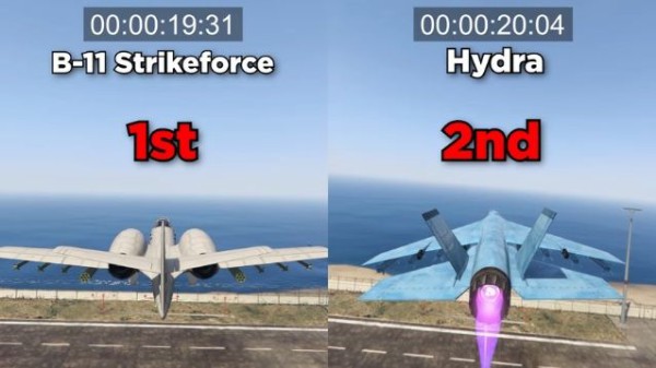 Gta5 B11 ストライクフォース Vs ハイドラ 性能を徹底的に比較 動画あり グランド セフト オート5写真大好きブログ Gta5 攻略情報ほか
