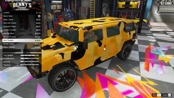 Gta5 既存の車 パトリオット こと ハマーh2 にボディーペイント30種類が登場 動画あり 流出情報 グランド セフト オート5写真大好きブログ Gta5攻略情報ほか