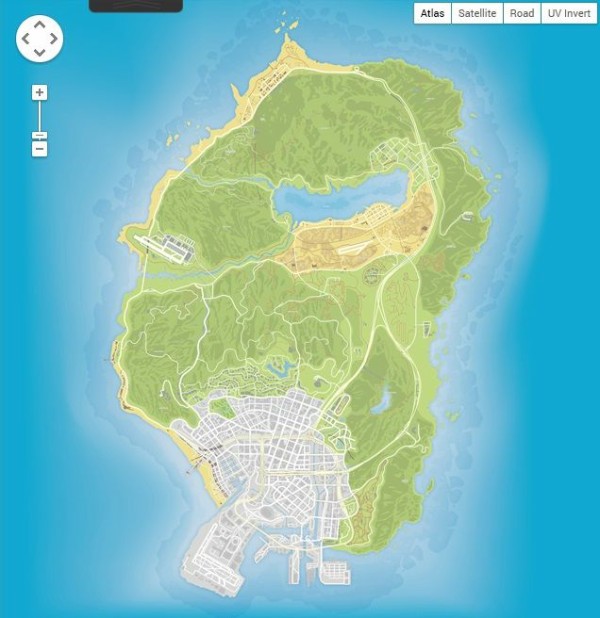 Gta5 グランド セフト オート5の世界をグーグルアース グーグルマップ風に再現したサイト Grand Theft Auto 5 Google Map がすごい便利 グランド セフト オート5写真大好きブログ Gta5攻略情報ほか