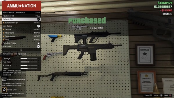 Gta5 ヘビーライフル 性能 モデル カスタム一覧 武器データ グランド セフト オート5写真大好きブログ Gta5攻略情報ほか