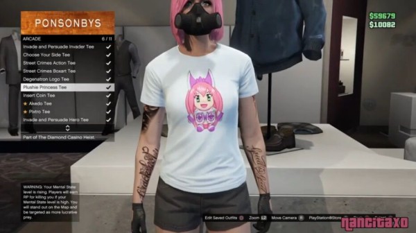 バブルガム 服 トップ gta5