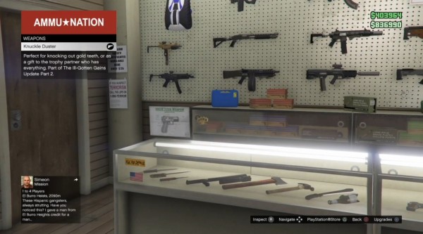 Gta5 武器屋の 棚 が大幅変更 今後さらに新武器を追加か 動画あり グランド セフト オート5写真大好きブログ Gta5攻略情報ほか