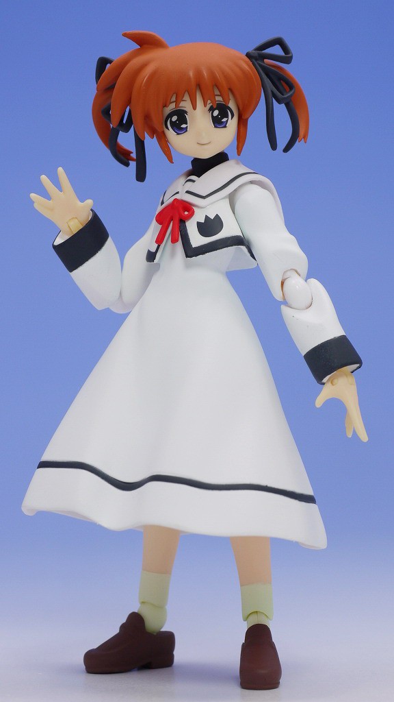 figma 高町なのは 制服ver.（魔法少女リリカルなのはA's PORTABLE リリカルBOX同梱）レビュー : はっちゃか