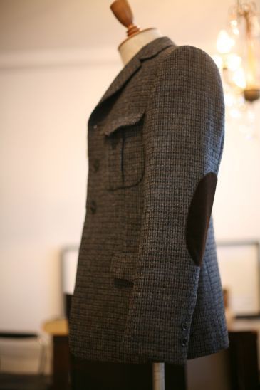 ガンパッチとエルボーパッチ : オーダースーツコンシェルジュ 松はじめ