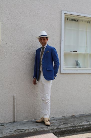 デッドストック品 Borsalino カラーパナマパナマハット Navy （私の 