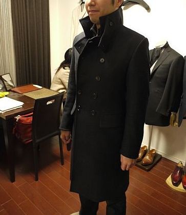 トムフォード。チェスターコート ブラックロングコート トムフォード