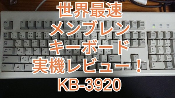 最強最速のメンブレンキーボード チコニー社製KB-3920を実機レビュー！PS／2接続でも安心！USB版のKU-3920との比較もするよ！ :  U.J.D