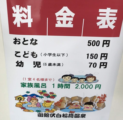 今日オープンした函館伏白稲荷温泉 函館の飲み食い日記 powered by ライブドアブログ
