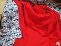紅絹 -『もみ』 : 着物のよろず 針箱