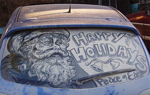 ホコリまみれな車に描いた落書きが芸術的で半端なくスゴいｗｗｗｗｗｗ アート関連情報まとめ 宗平ｅｙｅｓ