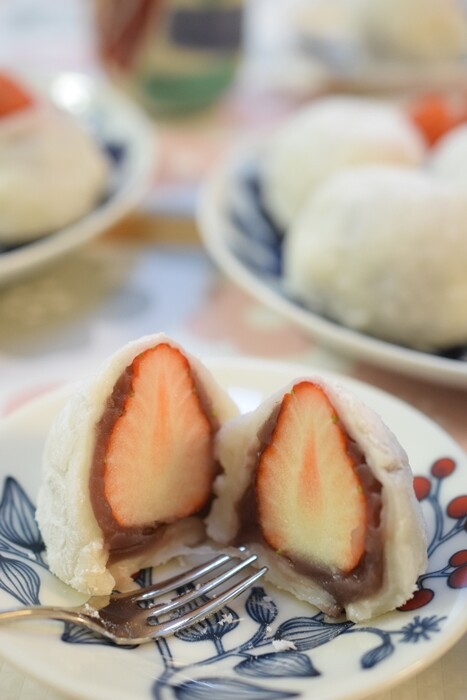 簡単☆春のスイーツ】「いちご大福」を作りました💛作り方つき
