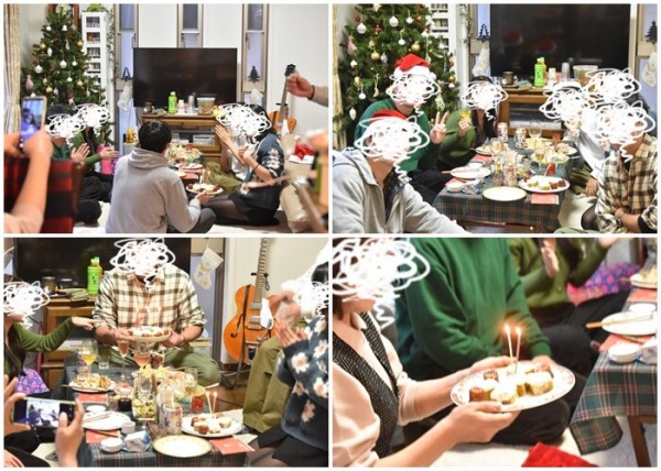 ご近所クリスマスパーティー】仲良し3家族で集まる恒例クリパ♬今年も