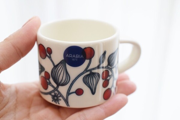 おままごとみたい】スコープ別注Arabia Runo エスプレッソカップでお茶