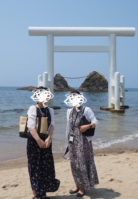 娘と福岡旅行2025】⑦糸島の人気スポット「桜井二見ヶ浦の夫婦岩」観光