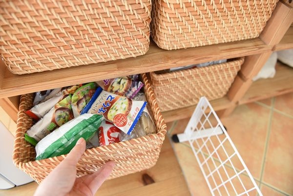 楽天市場】【無印良品 公式】重なるラタン長方形ボックス・小 約