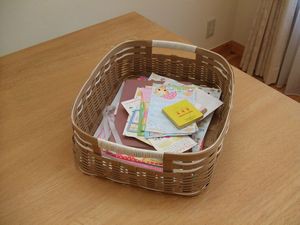エコクラフトでA4サイズボックス : happy-go-lucky -心地いい暮らし