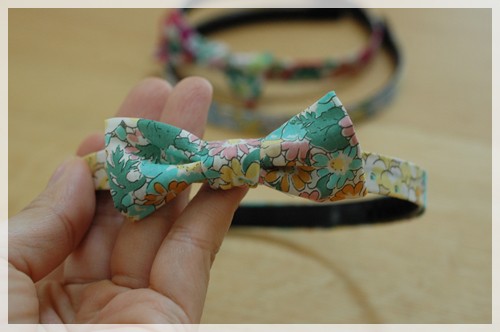 リバティ布で可愛いカチューシャつくり♪ : happy-go-lucky -心地いい