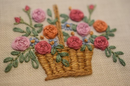 バラの刺繍のミニフレーム♪ : happy-go-lucky -心地いい暮らしのコツ