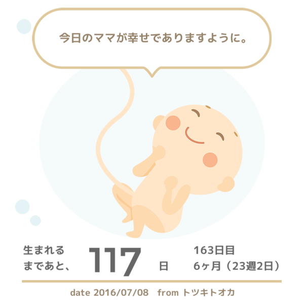 23w2d 妊娠日記 16 11月出産予定