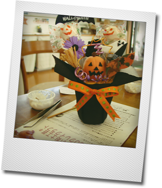 イベント リフォームのたかかつ佐沼店さまにて ハロウィンアレンジ 仙台のｄｅｃｏクレイクラフト教室アトリエポージー