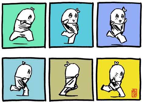 ふなっしー 翔る なっしー 疲労 悔しいイラストも イラストレーター兼漫画描き 花小金井正幸の日々 絵描人デイズ