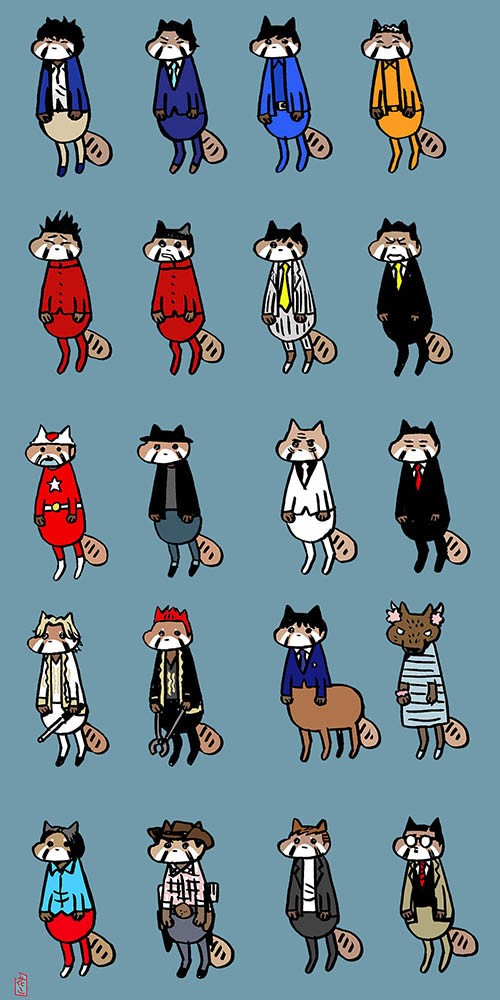 芸人軍団 れっさーぱんだヒーローズ４０匹 通算８８匹 イラストレーター兼漫画描き 花小金井正幸の日々 絵描人デイズ