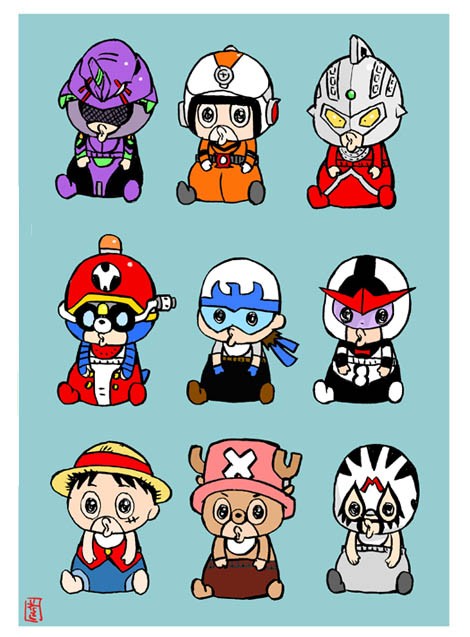 赤ちゃんレスラー９人 大集合 イラストレーター兼漫画描き 花小金井正幸の日々 絵描人デイズ