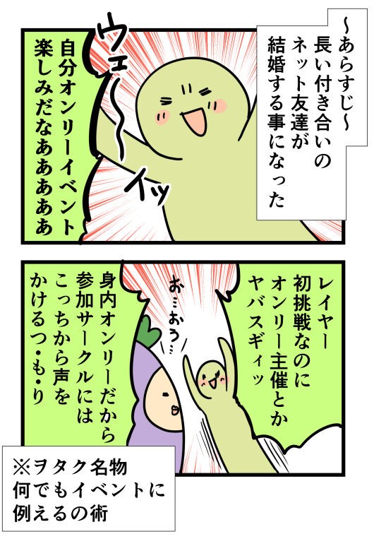長い付き合いのネット友達が結婚する事になった はね屋の日記 長い付き合いのネット友達が結婚する事になった はね屋の日記