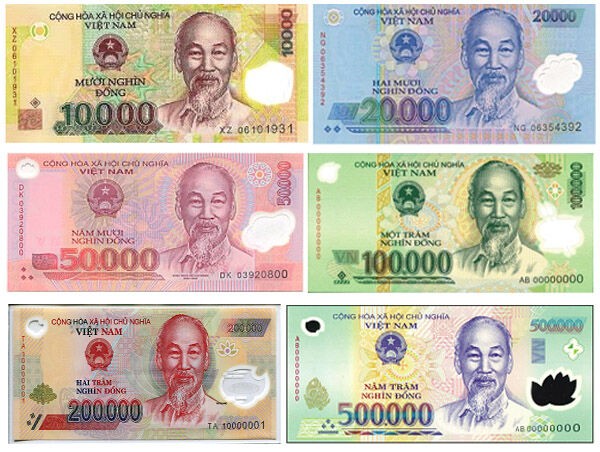 在庫僅少】 旧紙幣 ベトナムドン 20000ドン 6枚 連番