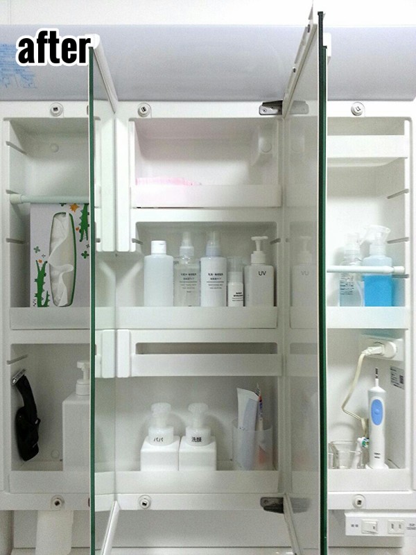 洗面台の鏡裏収納 白化計画の続き Happy Living 削ぎ家事研究室 Powered By ライブドアブログ