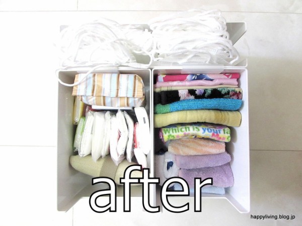 バネを使って ハンカチ ティッシュの収納見直し Happy Living 削ぎ家事研究室 Powered By ライブドアブログ