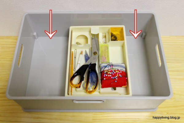 ダサい裁縫箱を オシャレに使いやすく収納してみた Happy Living 削ぎ家事研究室 Powered By ライブドアブログ