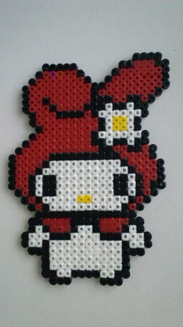 久々のアイロンビーズ Happymood