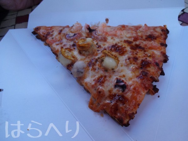 ディズニーランド キャプテンフックス ギャレー シーフードピザ ベーコンとパイナップルのピザ はらへりブログ