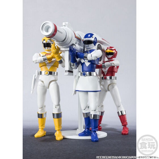 バンダイ★超獣戦隊ライブマン★ソフビ★プラデラ★青春爆発ファイヤーセット SHODO SUPERで青春爆発ファイヤー！ : ギャバいハードボイルドで