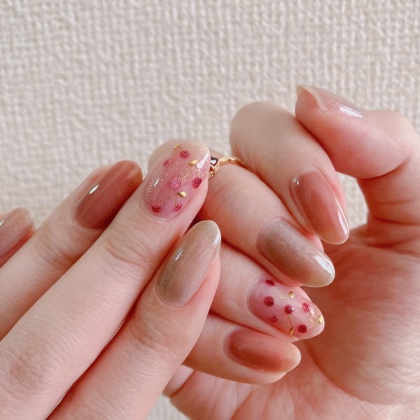 how to】マグネットさくらんぼネイル : akiのセルフネイルblog Powered