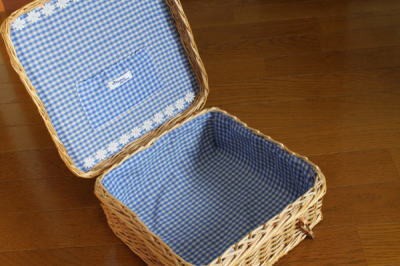 ハンドメイド ピクニックバスケット ピクニックバスケット B