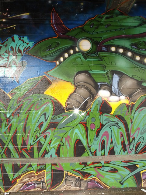 消え行く桜木町ウォールペイントアート : 茶飲み暮らし ～和と自然の