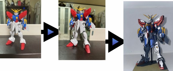 お手軽【旧キット改造】 機動武闘伝 Gガンダム ゴッドガンダム