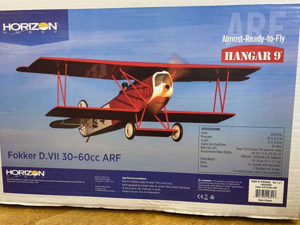WW1 ドイツ軍戦闘機 Fokker D.Ⅶ 買いました！【橋輪Blog】 : 橋輪
