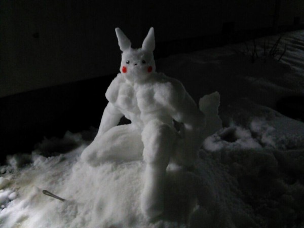 ゴリチュウ 雪で作ったピカチュウが進化した結果ｗｗｗｗｗｗｗｗｗｗｗｗｗ はちま起稿