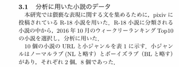 炎上 立命館大学の論文 Blを含むpixivのr 18小説を無許可で 有害な情報のサンプル として晒し上げ はちま起稿