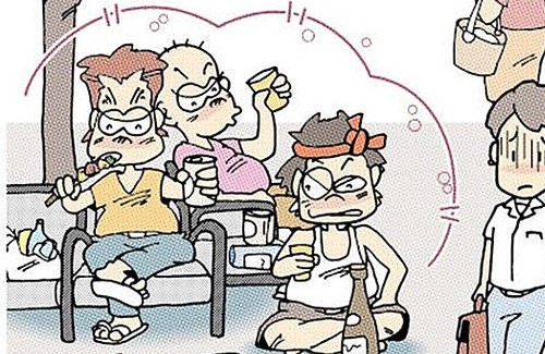 老害 酒盛り 乱闘 通行人に絡む おっさんたちが陣取って暴れる福岡市の 迷惑ベンチ が話題に 逮捕者は10人にも しかし はちま起稿