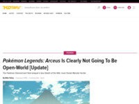 Joe Merrick on X: It is coming increasingly clear that Pokémon Legends  Arceus may not be full open world but rather segmented open areas like  Xenoblade Chronicles 2, Monster Hunter etc. separated