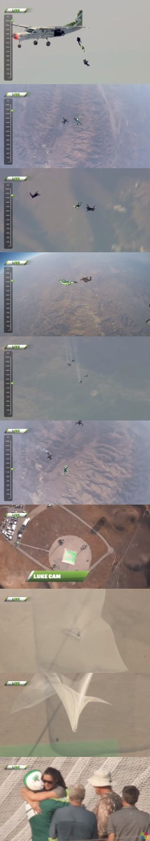 動画あり パラシュートなしスカイダイビング世界初成功 7600メートル上空から地上に無事着地ｗｗｗｗｗ はちま起稿