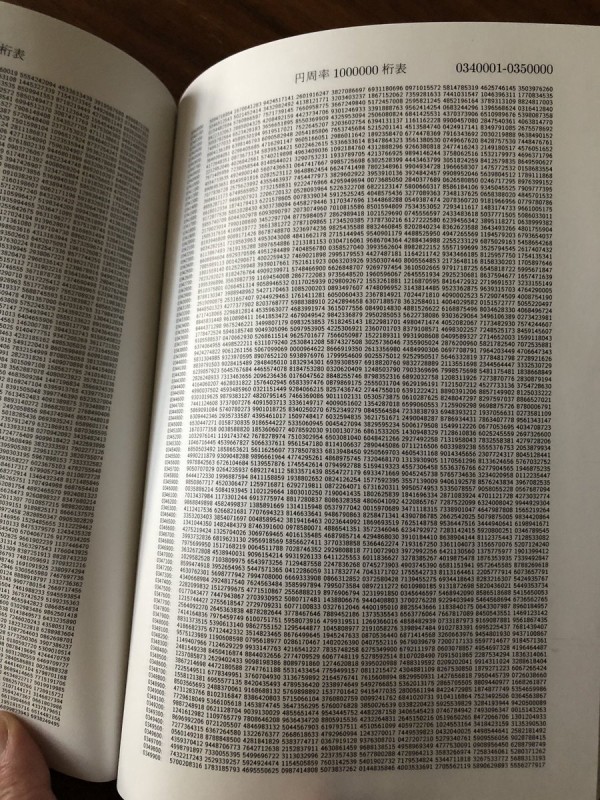 カオス 円周率100万桁分を1ページ1万桁ずつ収録した狂気のベストセラー本がヤバすぎる 著者コメントも最高にロックwwwww はちま起稿 カオス 円周率100万桁分を1ページ1万桁ずつ収録した狂気のベストセラー本がヤバすぎる 著者コメントも最高にロックwwwww はちま起稿