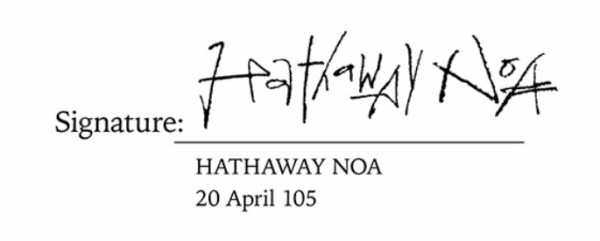 閃光のハサウェイ』に登場するハサウェイ・ノアのサインが怖すぎる