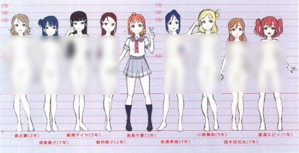 ラブライブ サンシャイン 設定画が流出 裸のaqoursなど38枚がオクに流れる はちま起稿