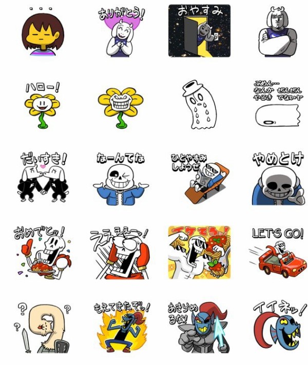 Undertale キュートなlineスタンプが登場 あなたは決意で満たされた はちま起稿